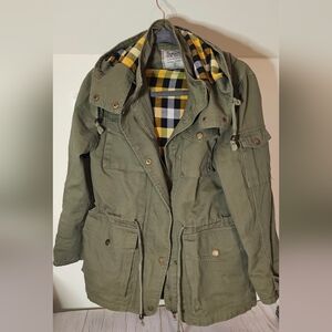 Olive Green Women's Parka Jacket